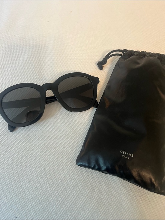 Celine Accessories - Celine Black Oversized Round Sunglasses